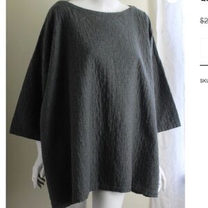Eskandar Quilted Cotton A-line Top NWOT $599